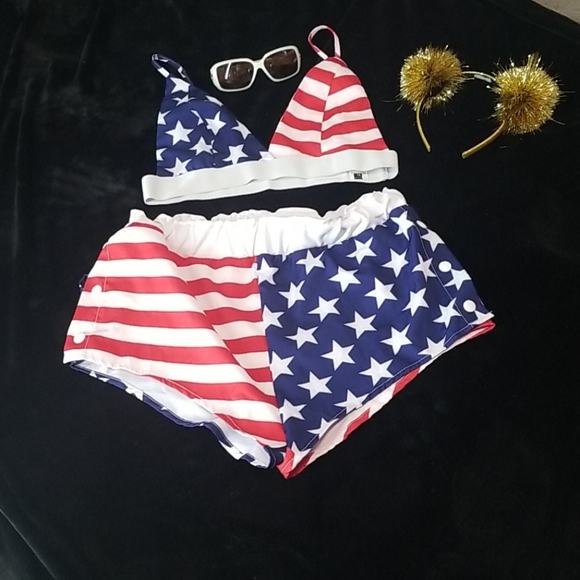 Other - NWOT AMERICANA short shorts and top